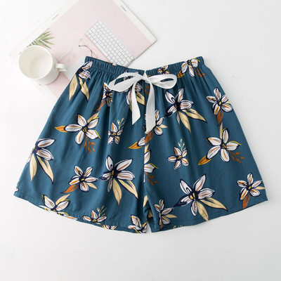 2023 nyári női rövidnadrág pizsama nagy méretű bő, virágmintás hálóruha lányoknak otthoni nadrágok alsónadrágok aranyos alvóruhák