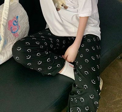 Karikatūra Druka Pidžamas Bikses Ikdienišķas Mājas Apģērbs Sievietēm Meitenes Jauki Atpūtas Apakšpuses Bikses Brīvas Guļambikses Lielizmēra Pjs