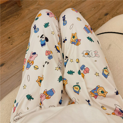 Karikatūra Druka Pidžamas Bikses Ikdienišķas Mājas Apģērbs Sievietēm Meitenes Jauki Atpūtas Apakšpuses Bikses Brīvas Guļambikses Lielizmēra Pjs