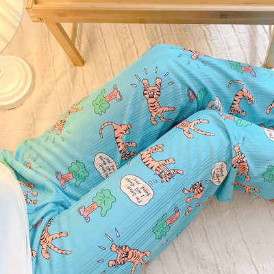 Karikatūra Druka Pidžamas Bikses Ikdienišķas Mājas Apģērbs Sievietēm Meitenes Jauki Atpūtas Apakšpuses Bikses Brīvas Guļambikses Lielizmēra Pjs