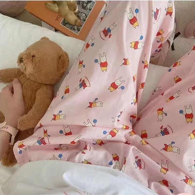 Karikatūra Druka Pidžamas Bikses Ikdienišķas Mājas Apģērbs Sievietēm Meitenes Jauki Atpūtas Apakšpuses Bikses Brīvas Guļambikses Lielizmēra Pjs