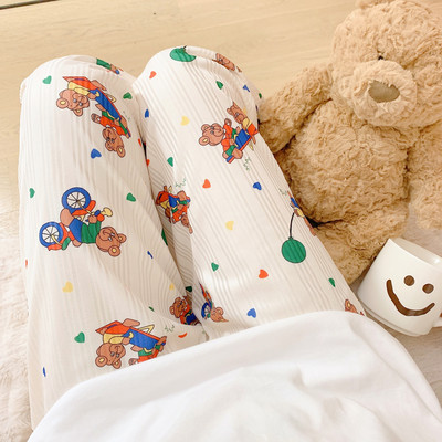 Karikatūra Druka Pidžamas Bikses Ikdienišķas Mājas Apģērbs Sievietēm Meitenes Jauki Atpūtas Apakšpuses Bikses Brīvas Guļambikses Lielizmēra Pjs