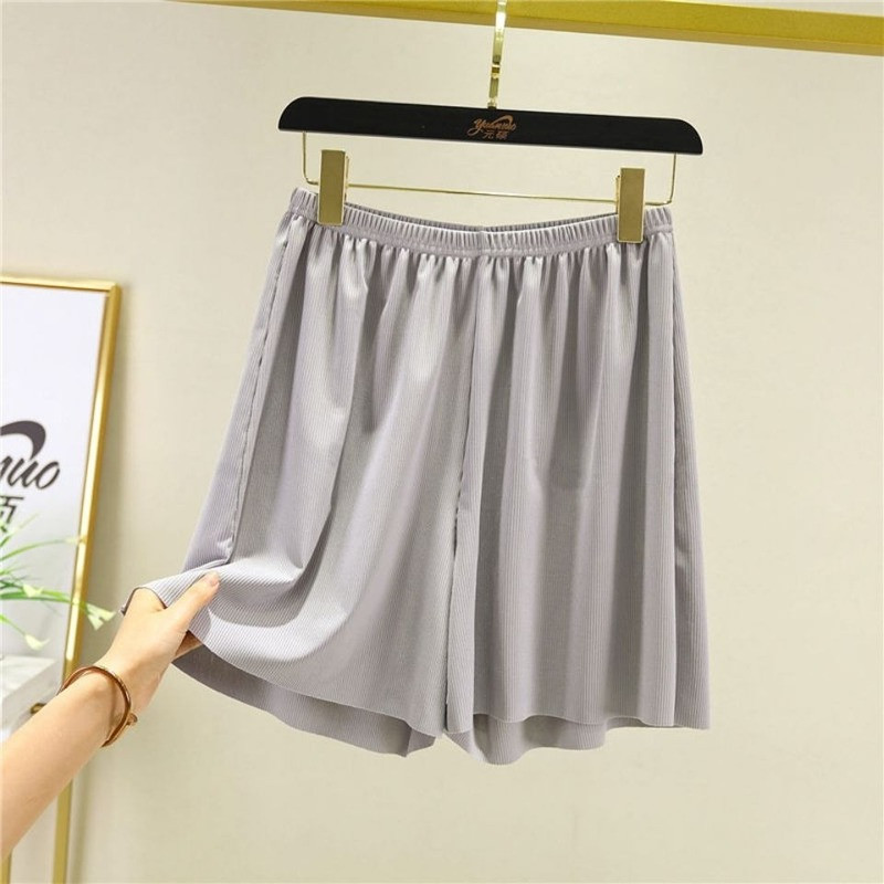 Női pizsama éjszakai rövidnadrág Otthoni ruhák Hálóruhák Nadrágok Bő nadrágkosztümök Alvás nyáron Fehér divat, széles alsó Női