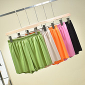 Suvised lühikesed püksid Naiste vabaaja jääkangas õhuke aluspesu püksid koduriided rannajooga pidžaamapüksid naiste riided