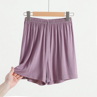 Modālie šorti sievietēm vasarā ar augstu vidukli ar platām kājām bikses brīvas pidžamas ar plānu apakšu drošības karstas bikses sieviešu mājas apģērbi