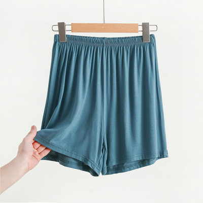 Modālie šorti sievietēm vasarā ar augstu vidukli ar platām kājām bikses brīvas pidžamas ar plānu apakšu drošības karstas bikses sieviešu mājas apģērbi
