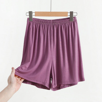 Modālie šorti sievietēm vasarā ar augstu vidukli ar platām kājām bikses brīvas pidžamas ar plānu apakšu drošības karstas bikses sieviešu mājas apģērbi