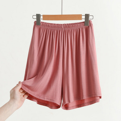 Modālie šorti sievietēm vasarā ar augstu vidukli ar platām kājām bikses brīvas pidžamas ar plānu apakšu drošības karstas bikses sieviešu mājas apģērbi