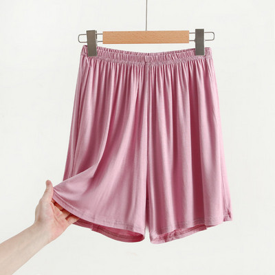 Modālie šorti sievietēm vasarā ar augstu vidukli ar platām kājām bikses brīvas pidžamas ar plānu apakšu drošības karstas bikses sieviešu mājas apģērbi