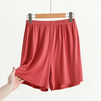 Modālie šorti sievietēm vasarā ar augstu vidukli ar platām kājām bikses brīvas pidžamas ar plānu apakšu drošības karstas bikses sieviešu mājas apģērbi