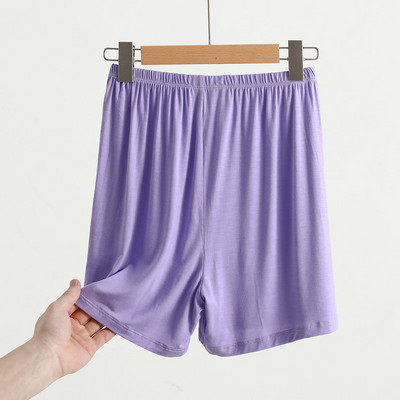 Modālie šorti sievietēm vasarā ar augstu vidukli ar platām kājām bikses brīvas pidžamas ar plānu apakšu drošības karstas bikses sieviešu mājas apģērbi