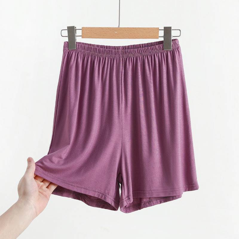 Modālie šorti sievietēm vasarā ar augstu vidukli ar platām kājām bikses brīvas pidžamas ar plānu apakšu drošības karstas bikses sieviešu mājas apģērbi