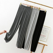 Modal Ikdienas pidžama Bikses Sieviešu Mazas Pēdas Laternas stila garās Bikses Plānas Mājas Apģērbs Brīvas Slim sieviešu legingi bikses