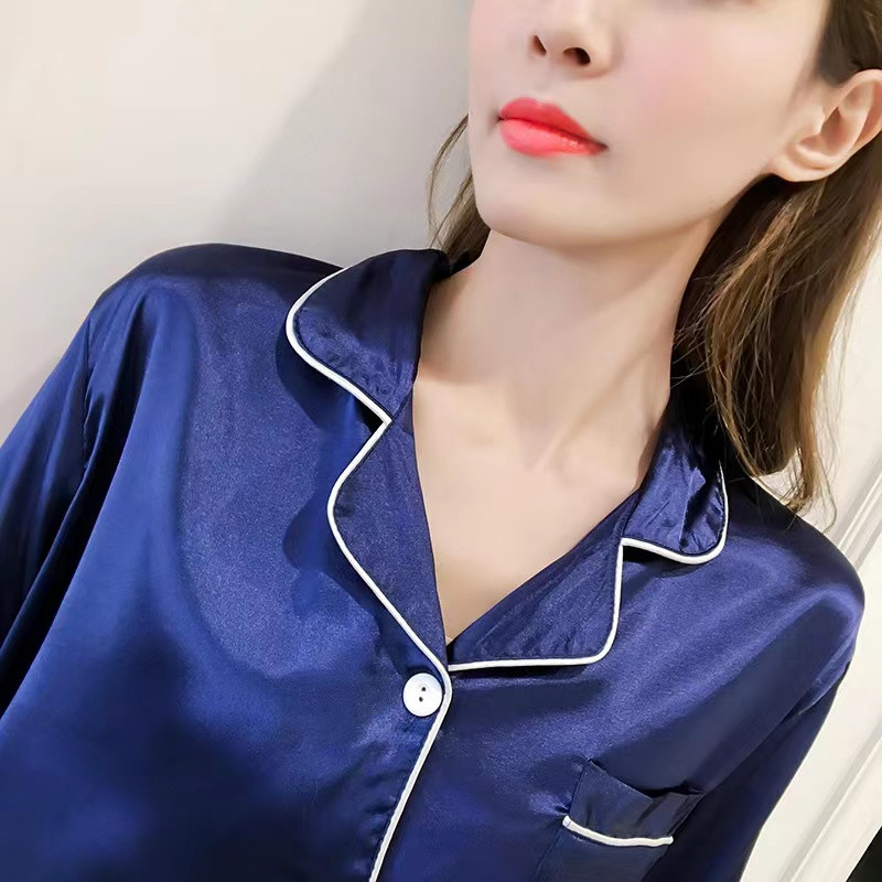 Liela izmēra zīda pidžamas Sieviešu masīva, jauka pidžama sievietēm vasaras naktsveļa pidžamas divdaļīgs komplekts Satīna zīda pidžamas atpūtas apģērbs