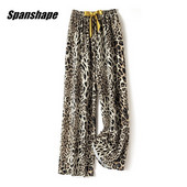 Női Alkalmi nadrág Nyári Strand divat Nyomtatás Széles szárú nadrág Pamut Puha, bő hálónadrág Pizsama nadrág ouc1023