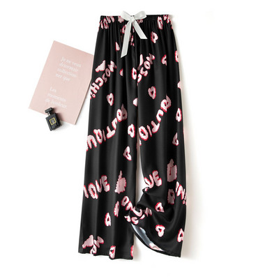 Női Alkalmi nadrág Nyári Strand divat Nyomtatás Széles szárú nadrág Pamut Puha, bő hálónadrág Pizsama nadrág ouc1023