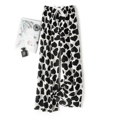 Női Alkalmi nadrág Nyári Strand divat Nyomtatás Széles szárú nadrág Pamut Puha, bő hálónadrág Pizsama nadrág ouc1023