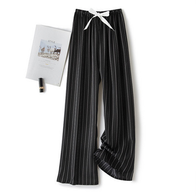 Női Alkalmi nadrág Nyári Strand divat Nyomtatás Széles szárú nadrág Pamut Puha, bő hálónadrág Pizsama nadrág ouc1023