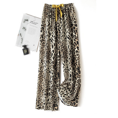 Női Alkalmi nadrág Nyári Strand divat Nyomtatás Széles szárú nadrág Pamut Puha, bő hálónadrág Pizsama nadrág ouc1023