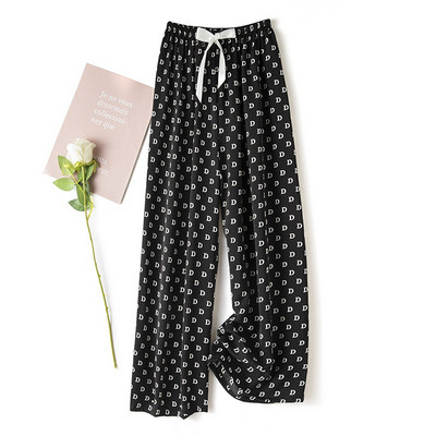 Női Alkalmi nadrág Nyári Strand divat Nyomtatás Széles szárú nadrág Pamut Puha, bő hálónadrág Pizsama nadrág ouc1023