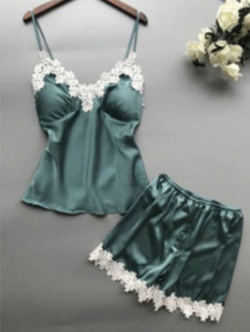 Sieviešu apģērbu komplekti Vasaras lielizmēra seksīgas zīda pidžamas Sieviešu bikšturi Naktskrekli Ice Silk Sieviešu pidžamas Sieviešu mājas pakalpojumi