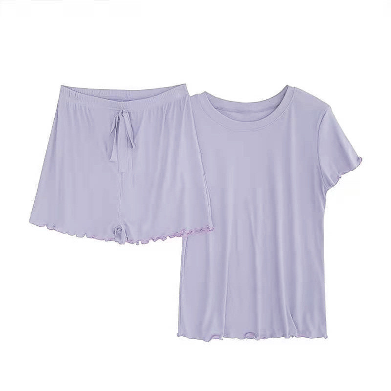 2023. Odjeća za spavanje kratkih rukava Kratke hlače Odijelo Pamučne pidžame Ženska ljetna odjeća za dom Djevojke Jednobojna Mekana pidžama Žene