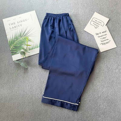 Sleep Bottoms Γυναικείες καλοκαιρινές αναπνεύσιμες πυτζάμες παντελόνια Mujer Sleepwear Loose casual μασίφ ελαστική μέση Empire παντελόνι Ζευγάρια Κομψό