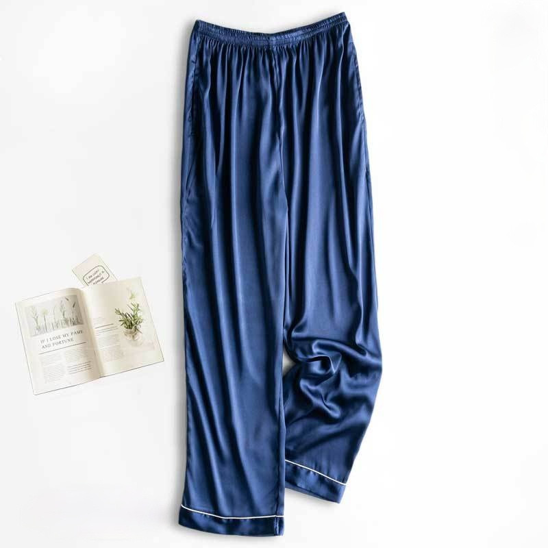 Sleep Bottoms Γυναικείες καλοκαιρινές αναπνεύσιμες πυτζάμες παντελόνια Mujer Sleepwear Loose casual μασίφ ελαστική μέση Empire παντελόνι Ζευγάρια Κομψό