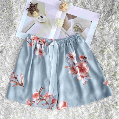 Sieviešu miegs Īsas Bikses Pidžamas Vasara Jauna Apdruka