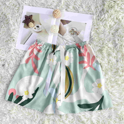 Sieviešu miegs Īsas Bikses Pidžamas Vasara Jauna Apdruka