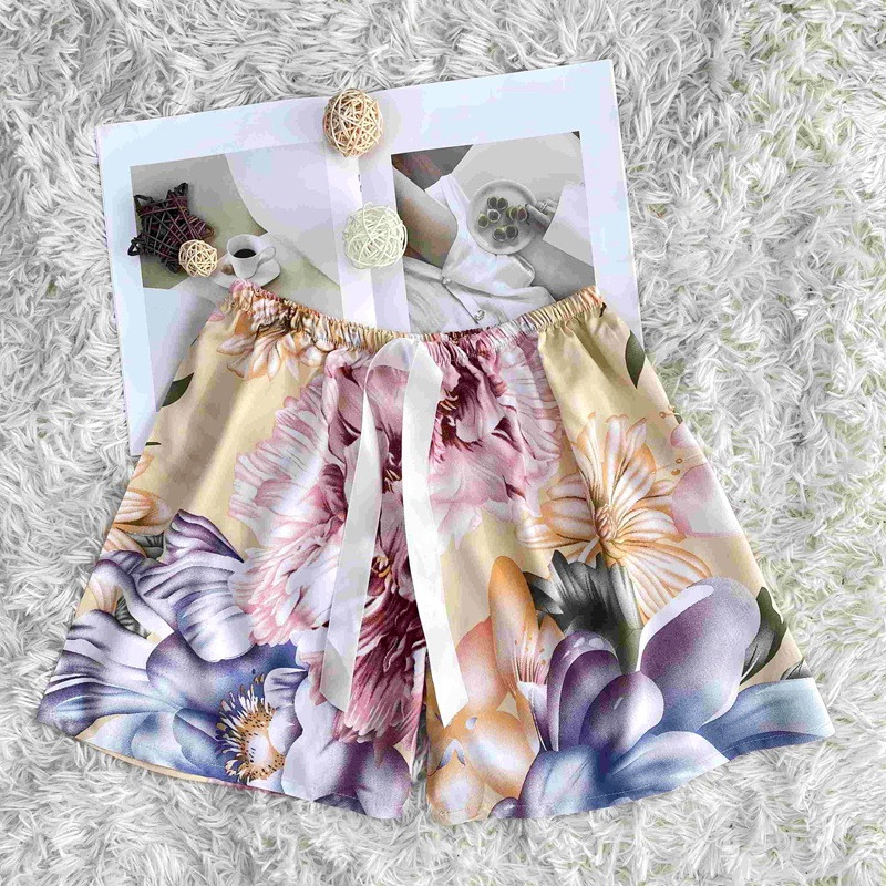 Sieviešu miegs Īsas Bikses Pidžamas Vasara Jauna Apdruka