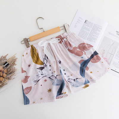 Velike ženske pidžame za spavanje, kratke hlače, ljetne kućne donji dijelovi za plažu, široka spavaća odjeća s printom