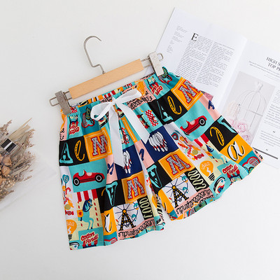 Velike ženske pidžame za spavanje, kratke hlače, ljetne kućne donji dijelovi za plažu, široka spavaća odjeća s printom