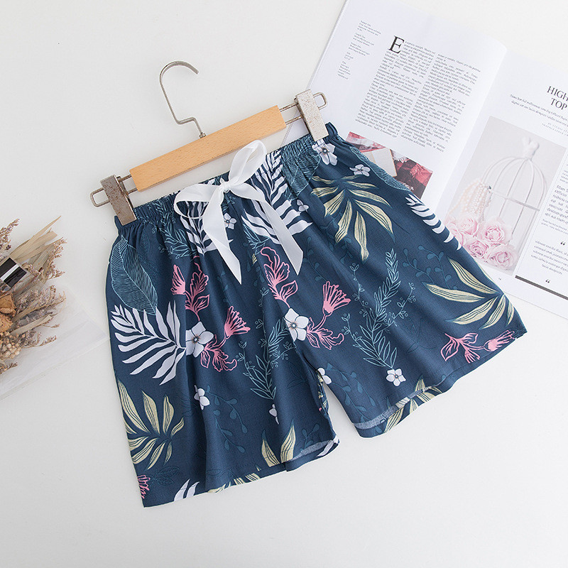 Velike ženske pidžame za spavanje, kratke hlače, ljetne kućne donji dijelovi za plažu, široka spavaća odjeća s printom