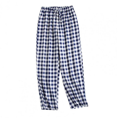 Naiste magamispüksid Keskmise kõrgusega elastne vöökoht, nööriga pidžaamapüksid, ruuduline laia säärega magamispüksid igapäevaseks kandmiseks