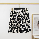 Γυναικεία καλοκαιρινά παντελόνια Καρδιά στάμπα Πυζά Γυναικεία σορτς Ρούχα για το σπίτι Femme Plus Size Outfits παραλίας κάτω Σορτς κορεατικού στυλ