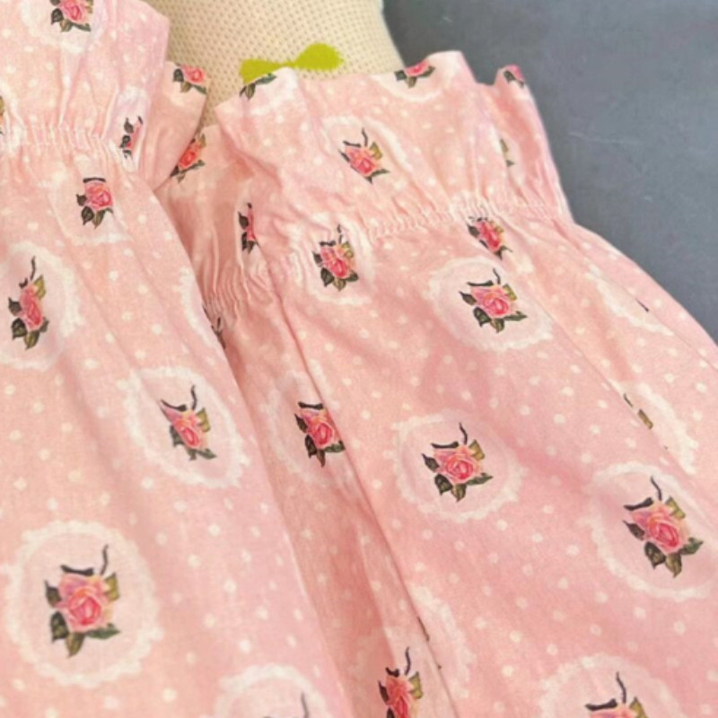 Alsó alsó, édes, laza M-7XL divat, egyszerű, virágos, mindennapi szabadidő koreai stílusú tavaszi női, rugalmas derékrész