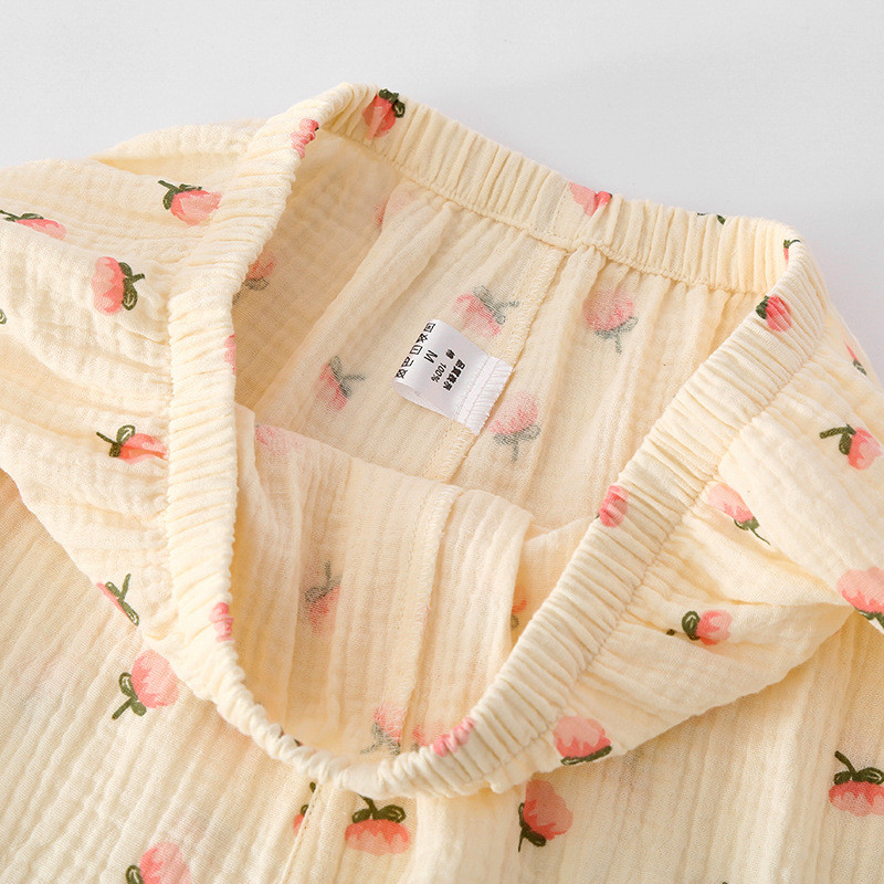 Nova ljetna pidžama dvodijelni ženski komplet naramenice + kratke hlače 100% pamuk krep mala svježa i cool kućna odjeća široka pidžama