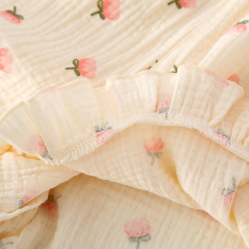 Nova ljetna pidžama dvodijelni ženski komplet naramenice + kratke hlače 100% pamuk krep mala svježa i cool kućna odjeća široka pidžama