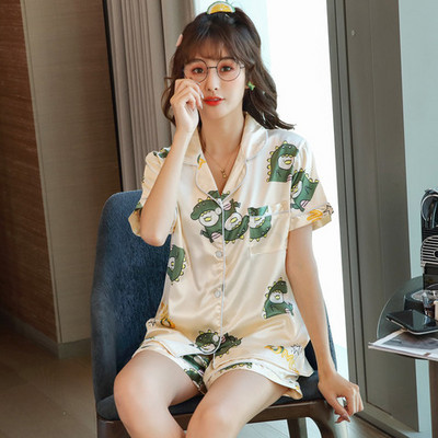 Nove ljetne kratke hlače s kratkim rukavima s printom, salonke, dizajnerske pidžame, svilene pidžame, komplet pidžama od satena, noćne haljine vrhunske kvalitete