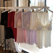 2 DB pizsama szett Női csipke Szexi Cami & shortok felső pizsama öltöny Hálóruha Hálóruha Nyári Otthoni Ruhák Intim Fehérnemű