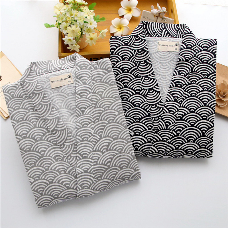 Hagyományos japán kimonó Yukata felső rövidnadrág ruha öltöny nyári rövid nadrág pizsama szett férfiaknak szamuráj férfi hálóruha fürdő