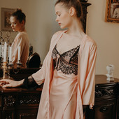 Ljetni ženski kimono kompleti ogrtača od 2 kom mladenčke haljine seksi čipkasti ogrtač i spavaćica spavaćica donje rublje široka kućna odjeća