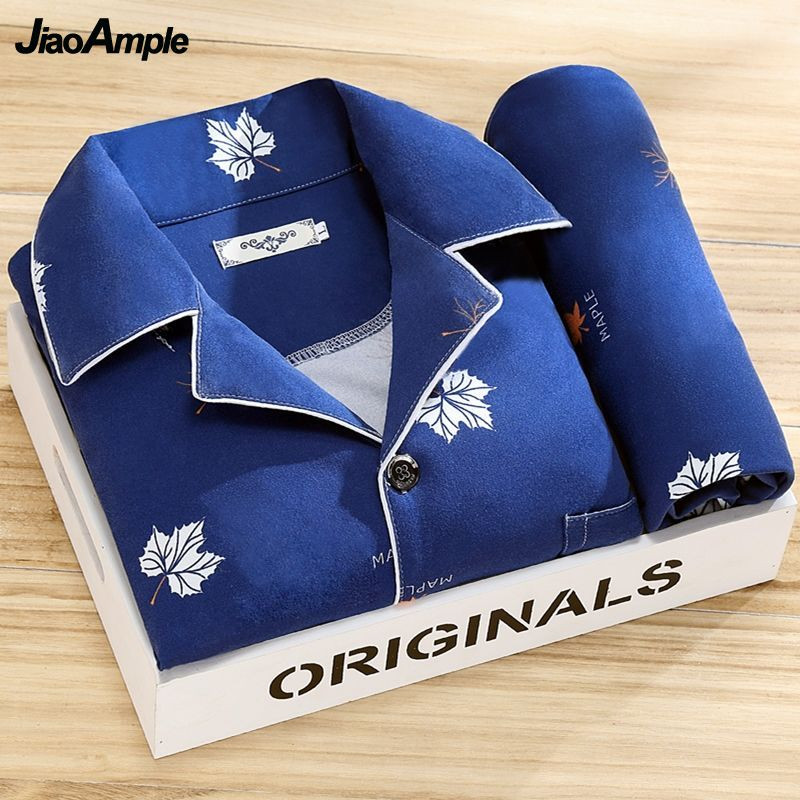 100% vrhunska pidžama, muške hlače proljeće jesen, prugaste hlače s dugim rukavima, dvodijelne pidžame, novi komplet kućne odjeće za spavanje 2021.