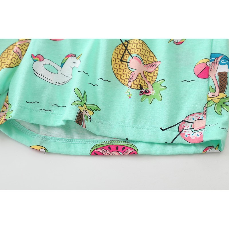 2023. gada vasaras sieviešu ikdienas karikatūras pidžamu komplekti. Sieviešu 100% kokvilnas guļamtērps Sieviešu T krekls un šorti Mājas apģērbi