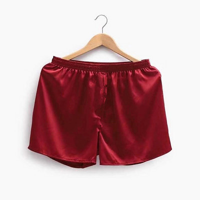 Muškarci Satenska svilena spavaćica Pidžama Hlače Muške mekane glatke bokserice Jednobojne gaće Muške udobne hlače za spavanje Udobne noćne hlače