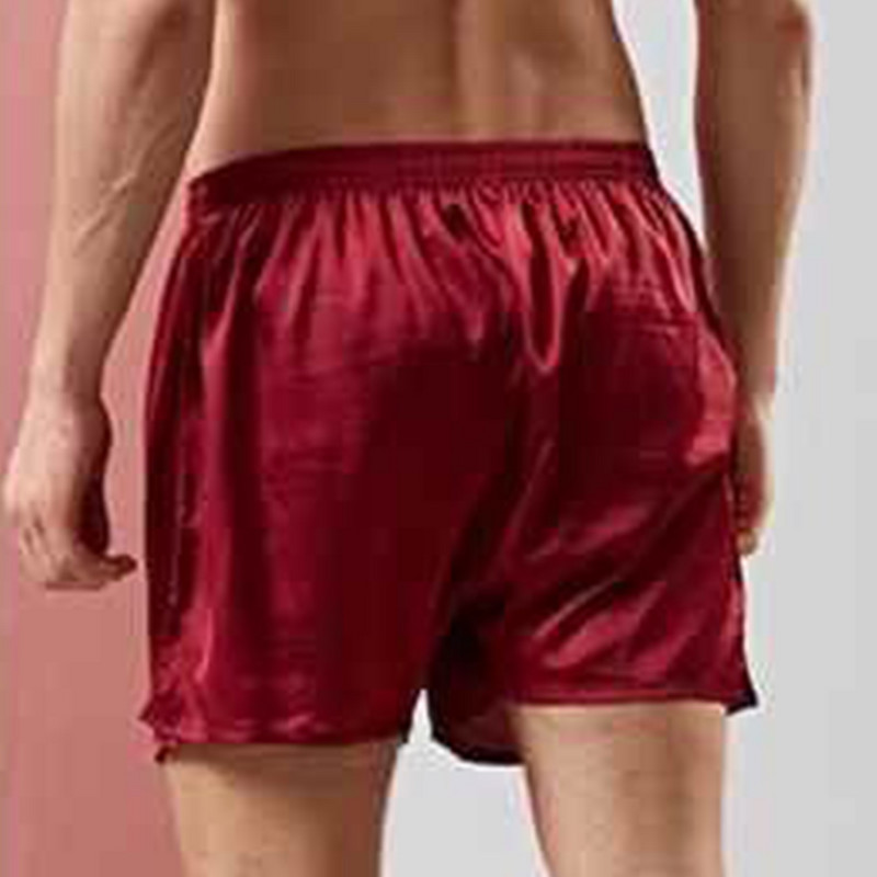 Muškarci Satenska svilena spavaćica Pidžama Hlače Muške mekane glatke bokserice Jednobojne gaće Muške udobne hlače za spavanje Udobne noćne hlače