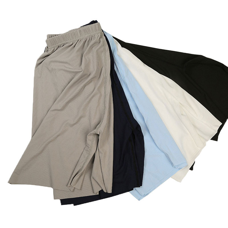 Vīriešu lielā pidžama, ledus zīda šorti, seksīga apakšveļa, ērta, brīva, ģimenes pidžama