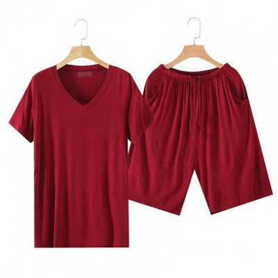 Unisex Loungewear μονόχρωμο αναπνεύσιμο κοντομάνικο σορτς σπίτι Καλοκαιρινό κοστούμι Πυζά ανδρικά γυναικεία σετ πιτζάμες