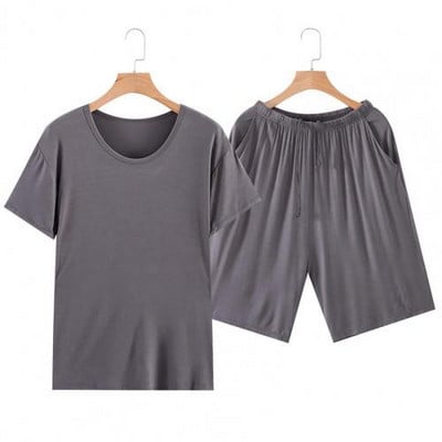Unisex Loungewear μονόχρωμο αναπνεύσιμο κοντομάνικο σορτς σπίτι Καλοκαιρινό κοστούμι Πυζά ανδρικά γυναικεία σετ πιτζάμες